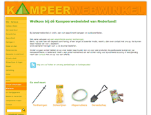 Tablet Screenshot of kampeerwebwinkel.nl